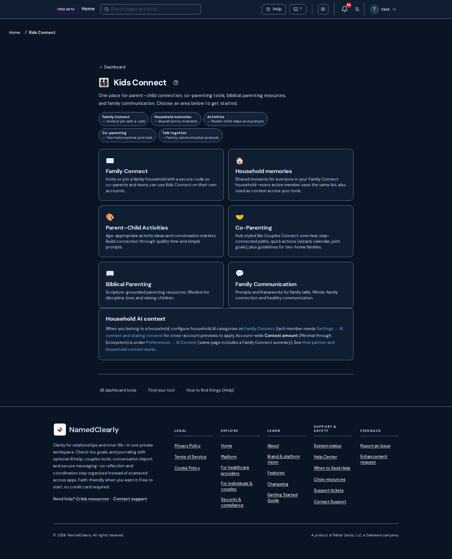Screenshot: Kids Connect