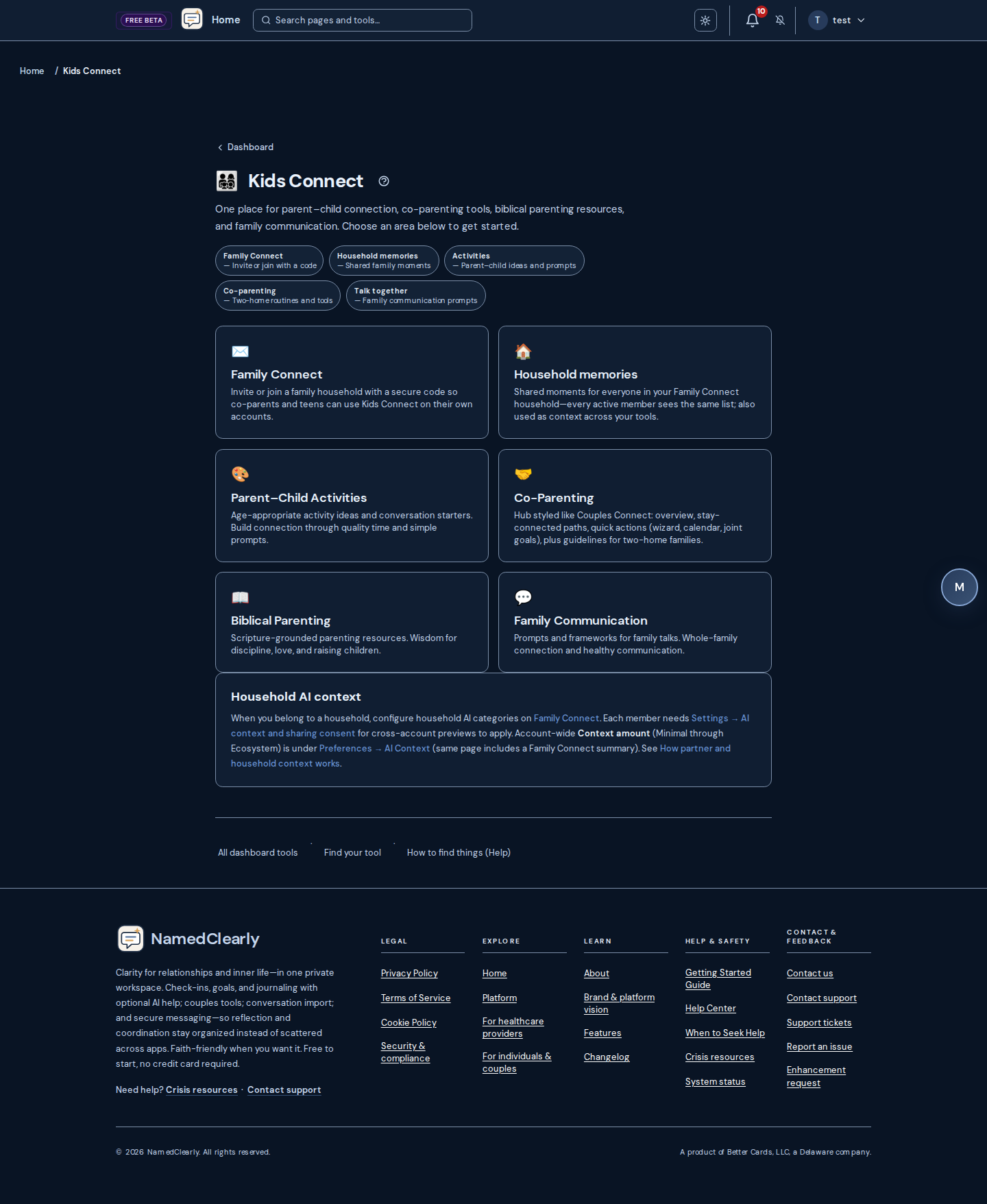 Screenshot: Kids Connect