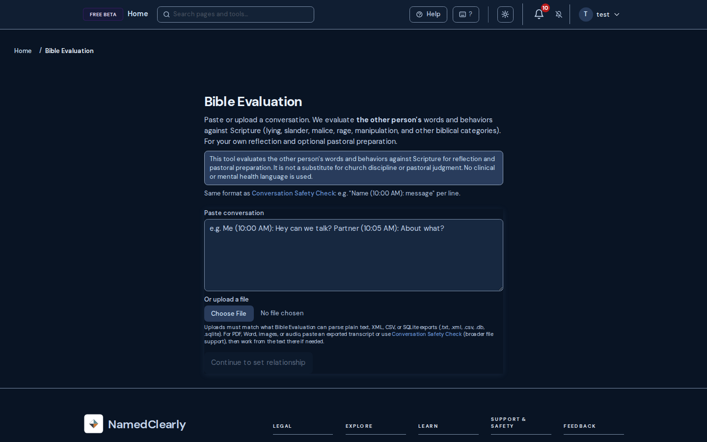 Bible Evaluation