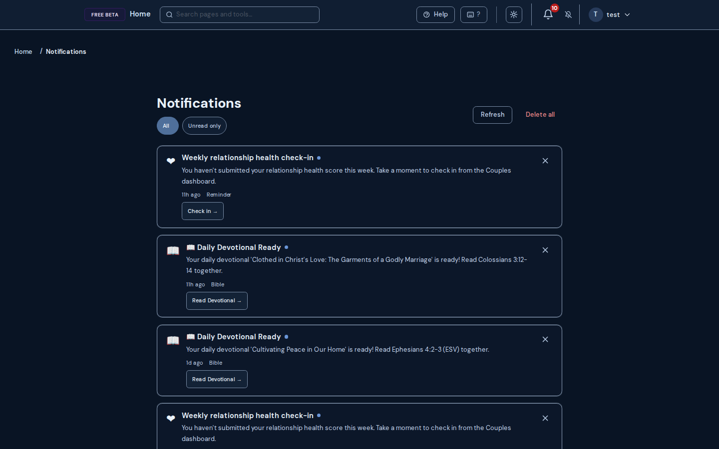 Notifications