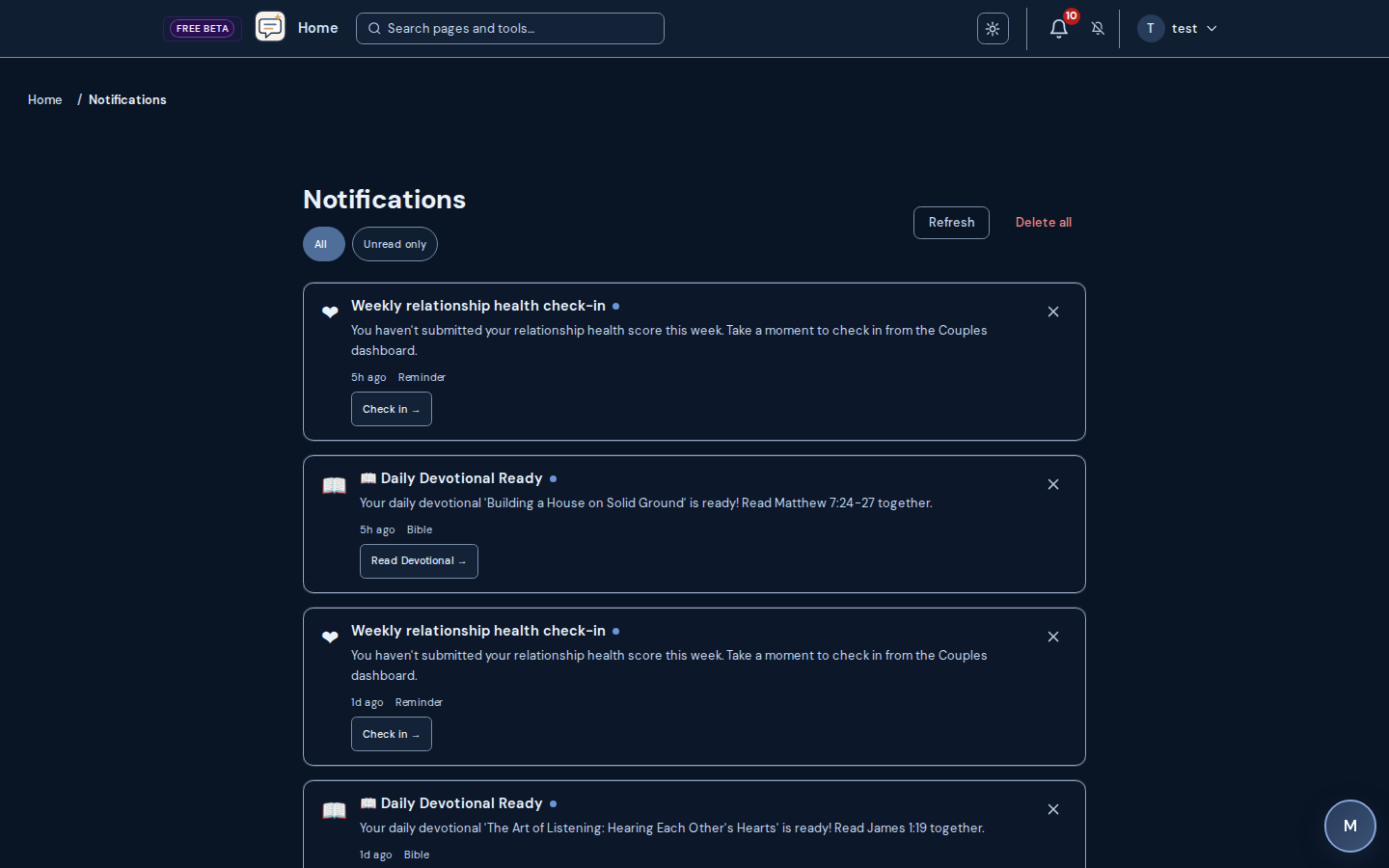 Notifications